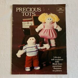 DIY Soft Sculpture Dolls Book “Precious Tots” Life-size Made from Pantyhose